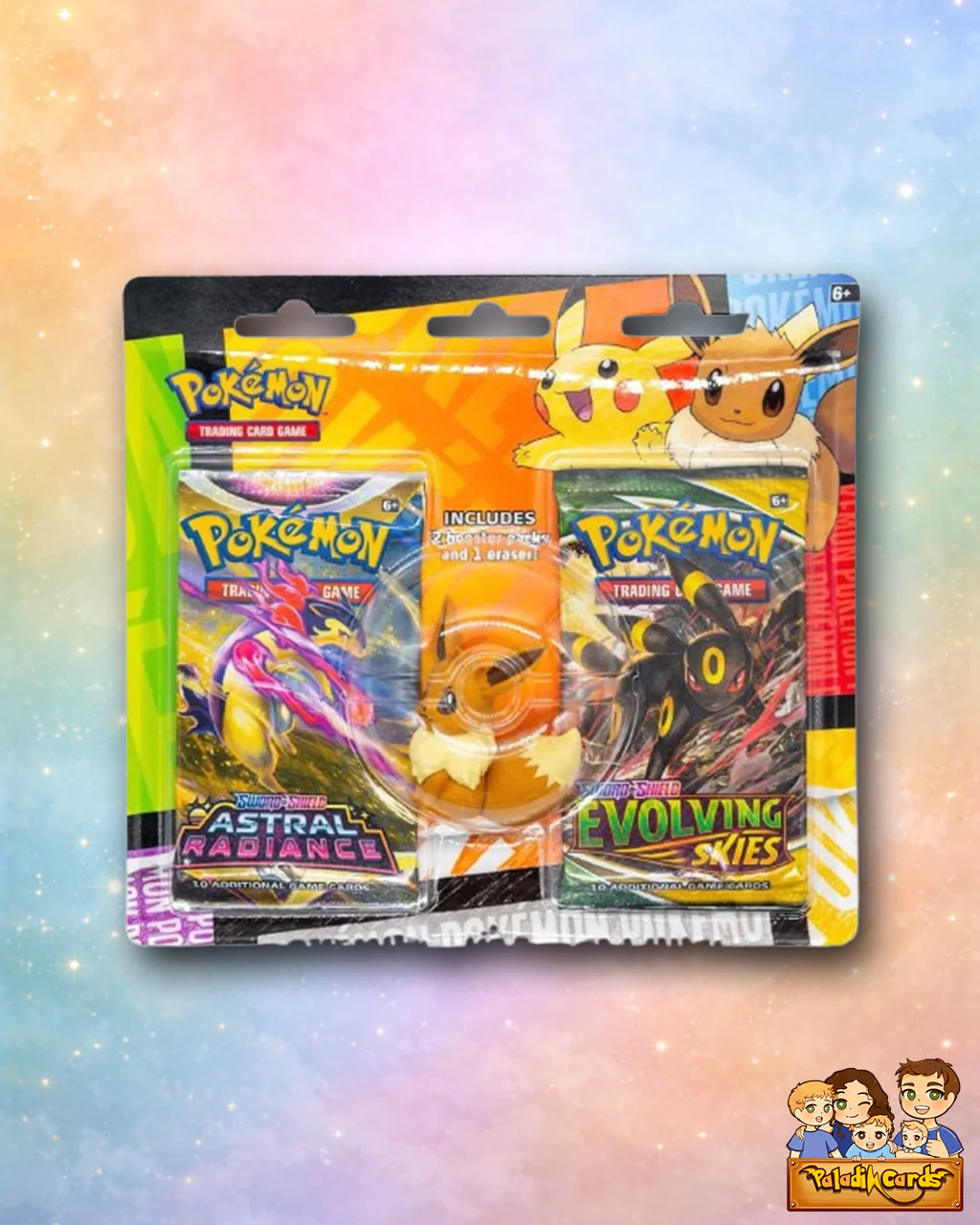 Back to School Eraser Blister Pikachu - Evolving Skies!
