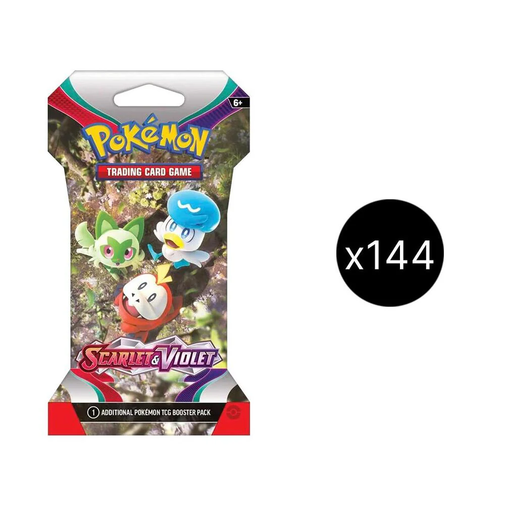 Scarlet & Violet Sleeved Booster Case – SV01 Base Set