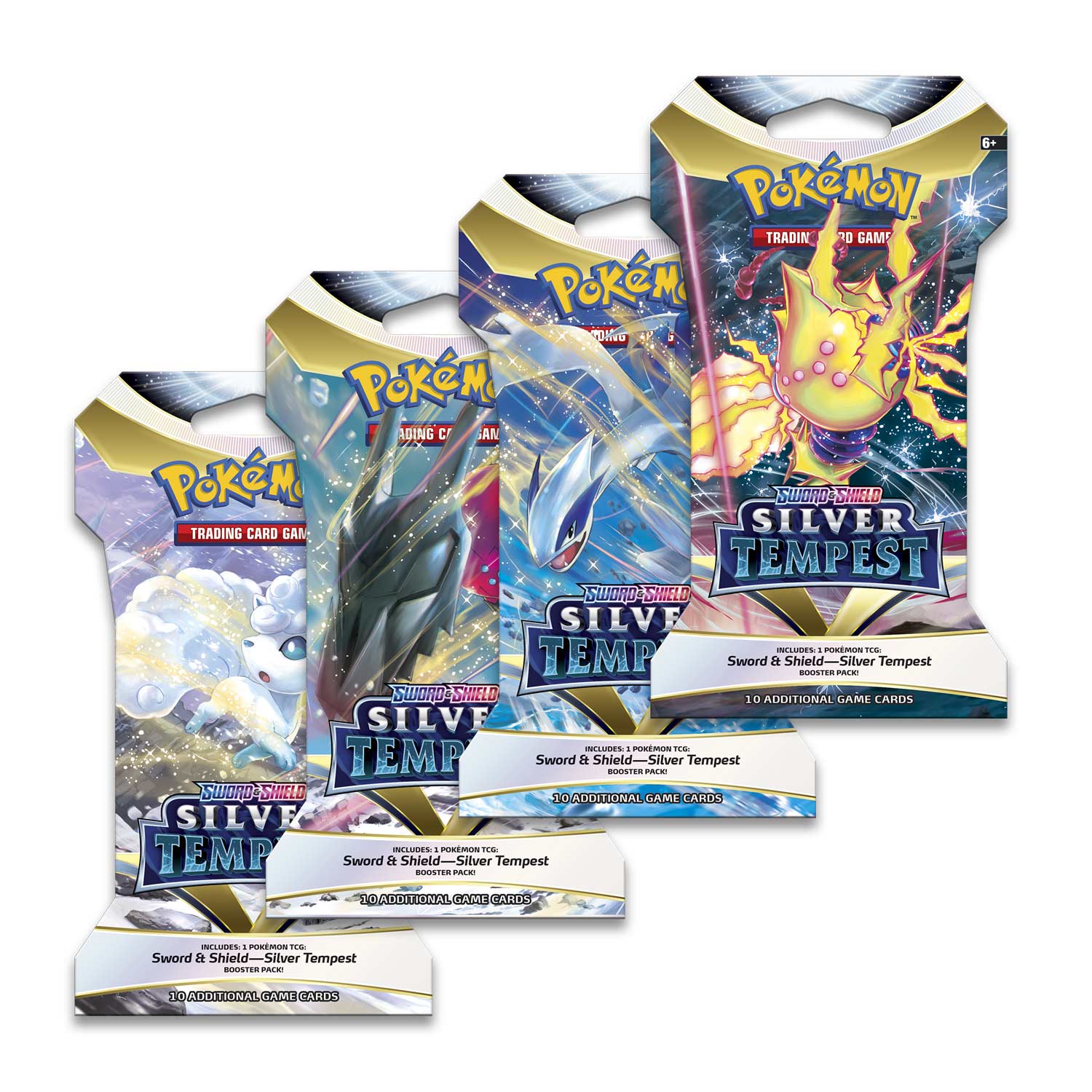 Silver Tempest Sleeved Booster Pack Case (144 Packs)